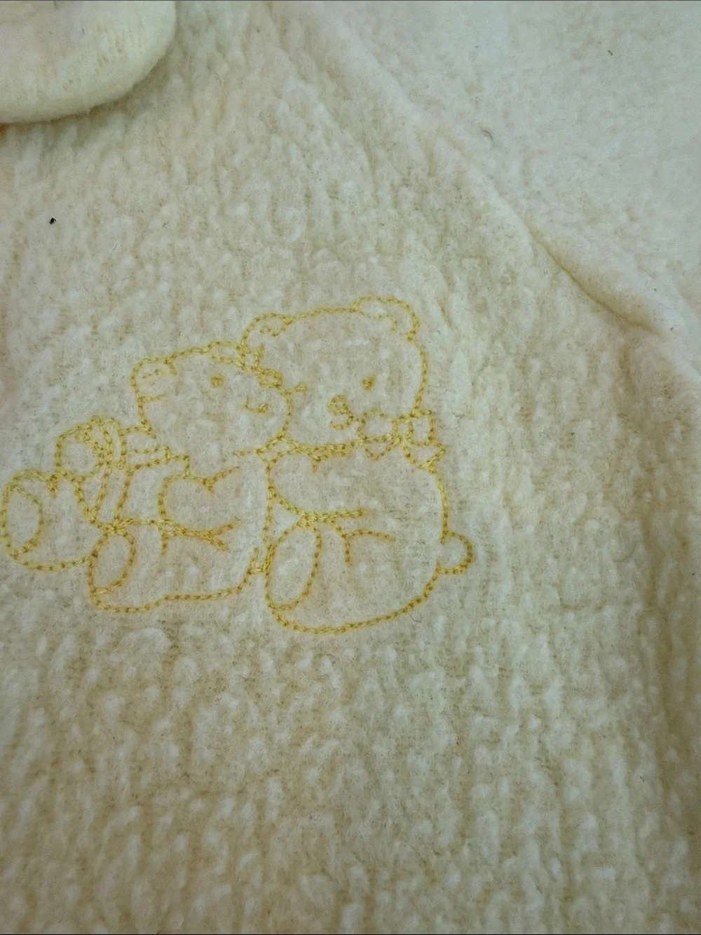 Carter’s Vintage 80’s Yellow Fuzzy One Piece